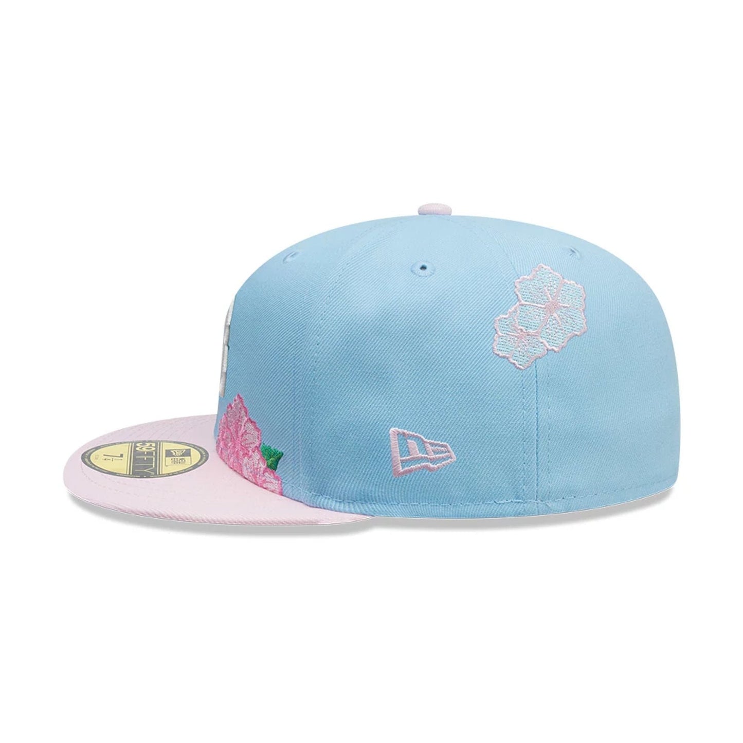 This is a Boston Red Sox MLB City Element Dominican Republic Pastel Blue 59FIFTY Fitted Cap 5
