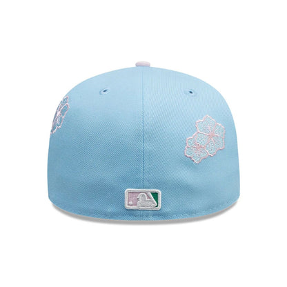 This is a San Diego Padres MLB City Element Dominican Republic Pastel Blue 59FIFTY Fitted Cap 7