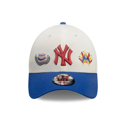 This is a New York Yankees MLB City Element Colombia Light Beige 9FORTY Adjustable Cap 3