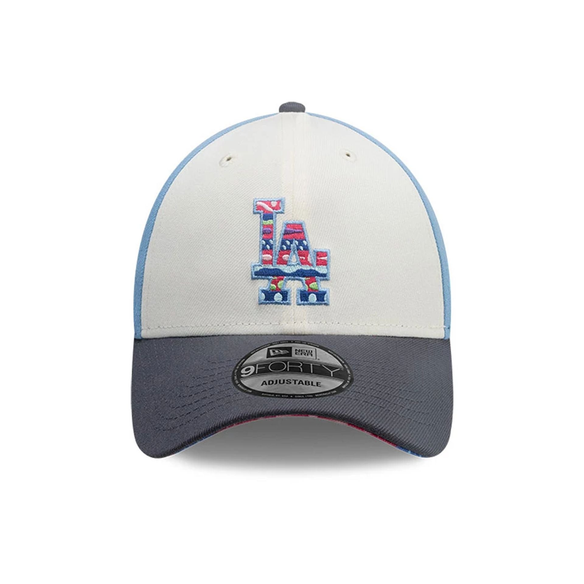This is a LA Dodgers MLB City Element Guatemala Pastel Blue 9FORTY Adjustable Cap 3