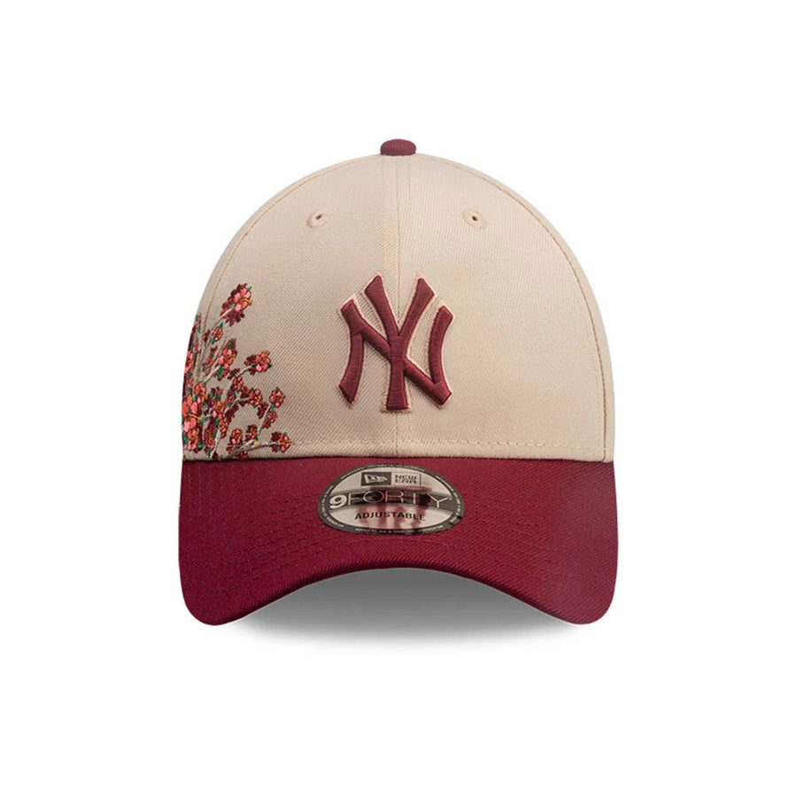 This is a New York Yankees MLB City Element Puerto Rico Pastel Orange 9FORTY Adjustable Cap 3