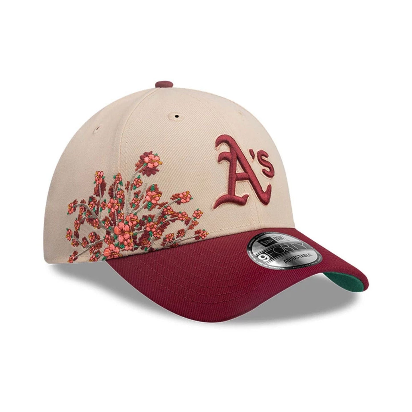 This is a Oakland Athletics MLB City Element Puerto Rico Pastel Orange 9FORTY Adjustable Cap 1