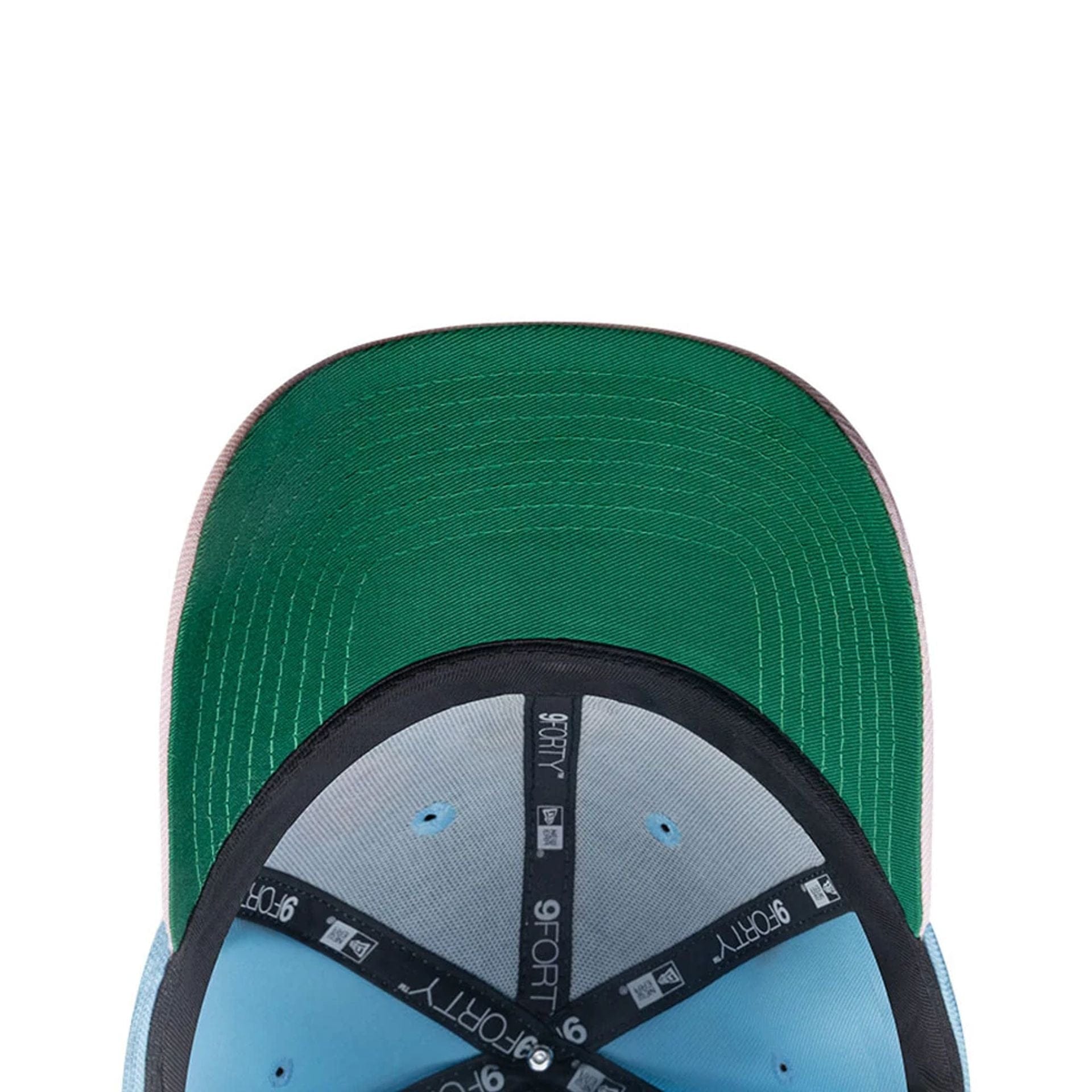 This is a Oakland Athletics MLB City Element Dominican Republic Pastel Blue 9FORTY Adjustable Cap 2