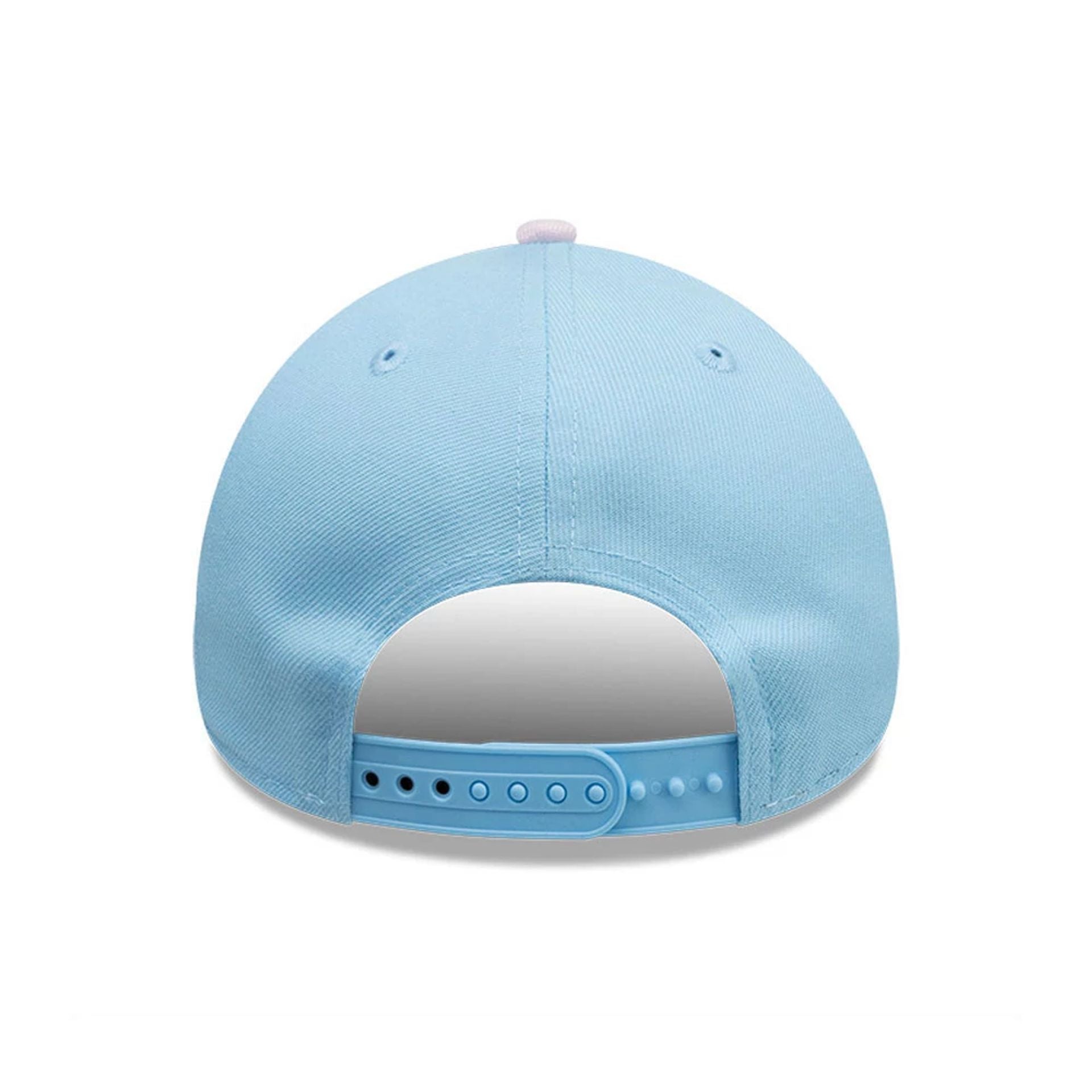 This is a Oakland Athletics MLB City Element Dominican Republic Pastel Blue 9FORTY Adjustable Cap 5