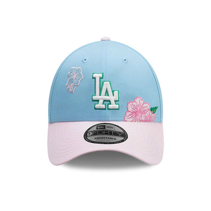 This is a LA Dodgers MLB City Element Dominican Republic Pastel Blue 9FORTY Adjustable Cap 3