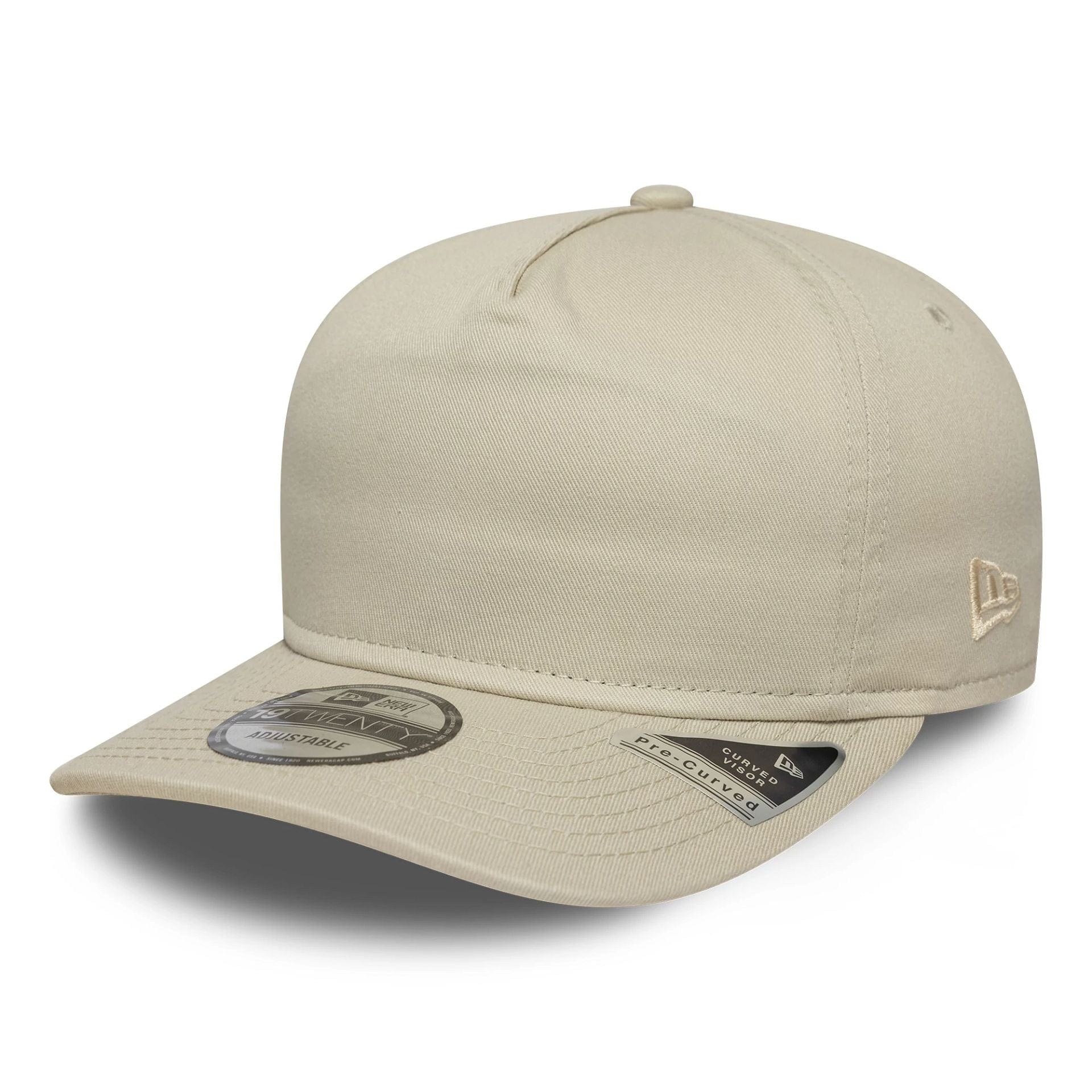 This is a New Era Light Beige 19TWENTY Adjustable Cap 1