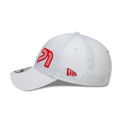 This is a Alpine Racing 71 White 9FORTY Adjustable Cap 5