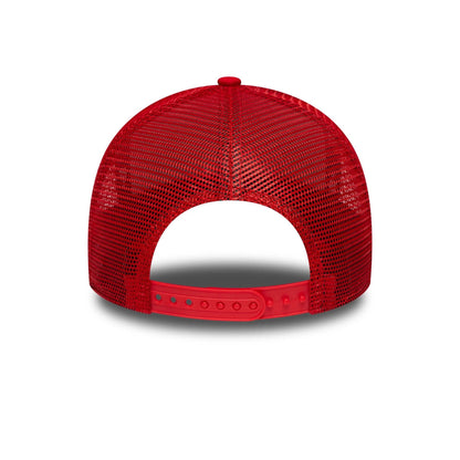 This is a Alpine Racing Flawless Team Red 9FORTY A-Frame Trucker Adjustable Cap 6