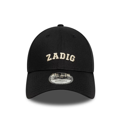 This is a New Era X Zadig & Voltaire Black 9FORTY Adjustable Cap 3