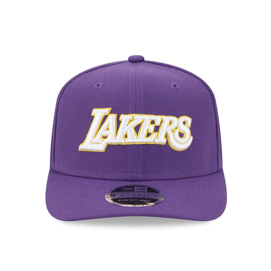 This is a LA Lakers NBA Statement Purple 9SEVENTY Stretch Snap Adjustable Cap 3