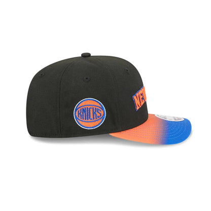 This is a New York Knicks NBA Statement Black  9SEVENTY Stretch Snap Adjustable Cap 5