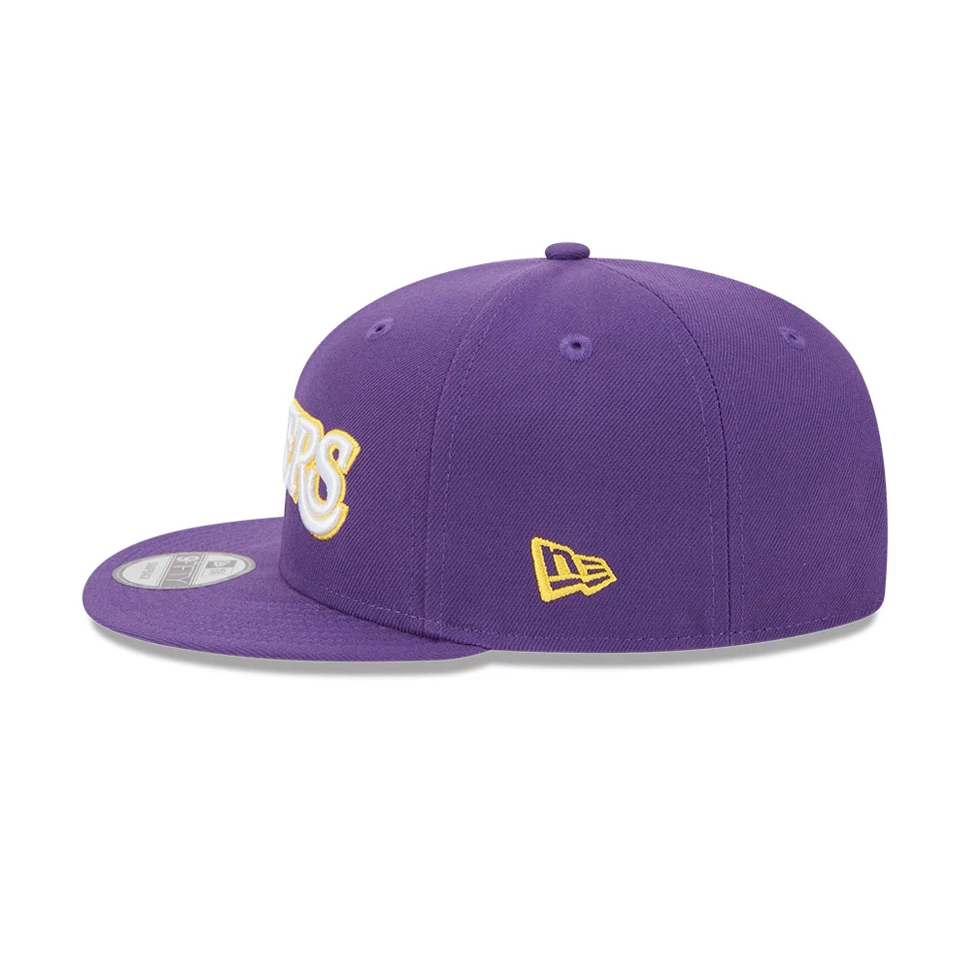 This is a LA Lakers NBA Statement Purple 9FIFTY Snapback Adjustable Cap 6