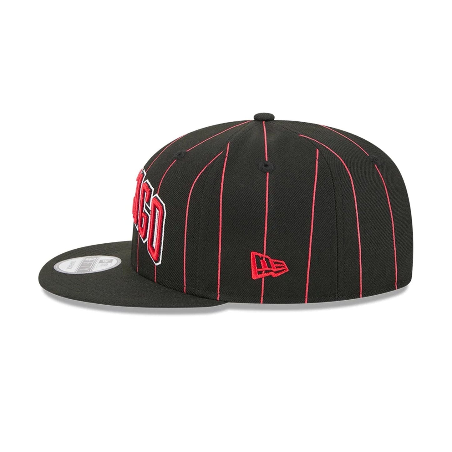 This is a Chicago Bulls NBA Statement Black 9FIFTY Snapback Adjustable Cap 6
