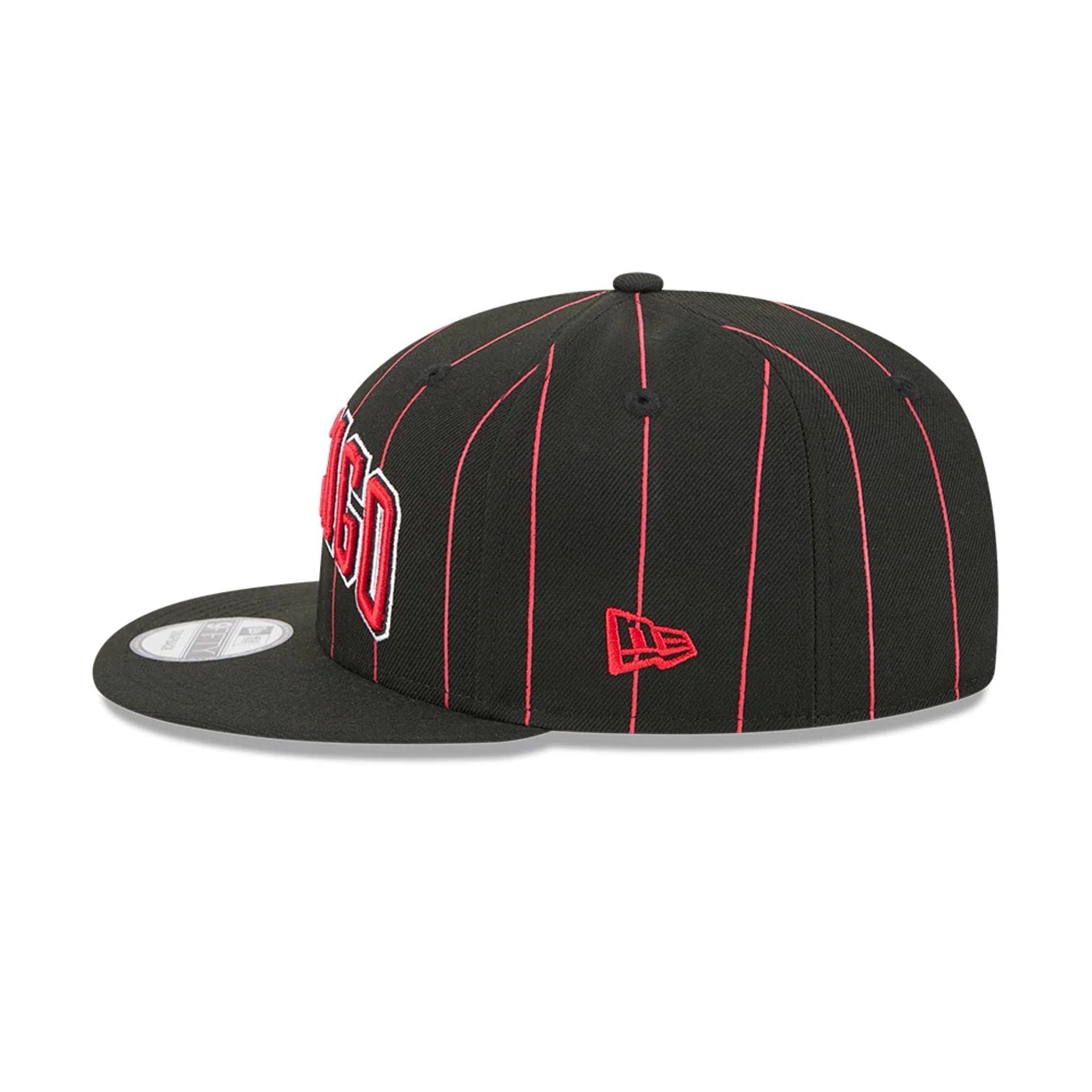This is a Chicago Bulls NBA Statement Black 9FIFTY Snapback Adjustable Cap 6