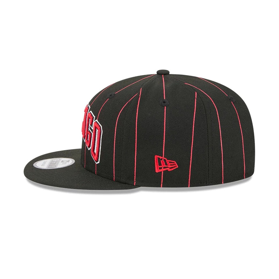 This is a Chicago Bulls NBA Statement Black 9FIFTY Snapback Adjustable Cap 6