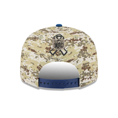 This is a Indianapolis Colts NFL Salute To Service 2025 Blue 9FIFTY Snapback Adjustable Cap 5