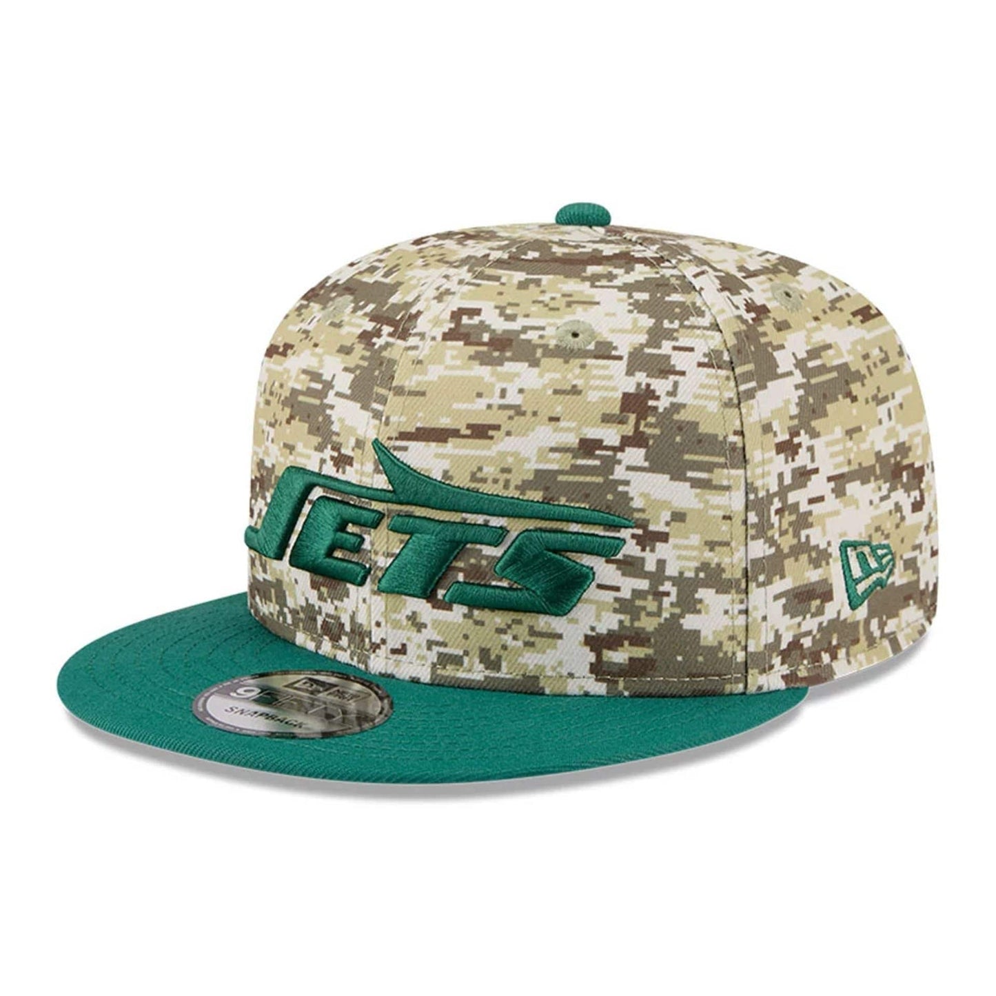 This is a New York Jets NFL Salute To Service 2025 Green 9FIFTY Snapback Adjustable Cap 4