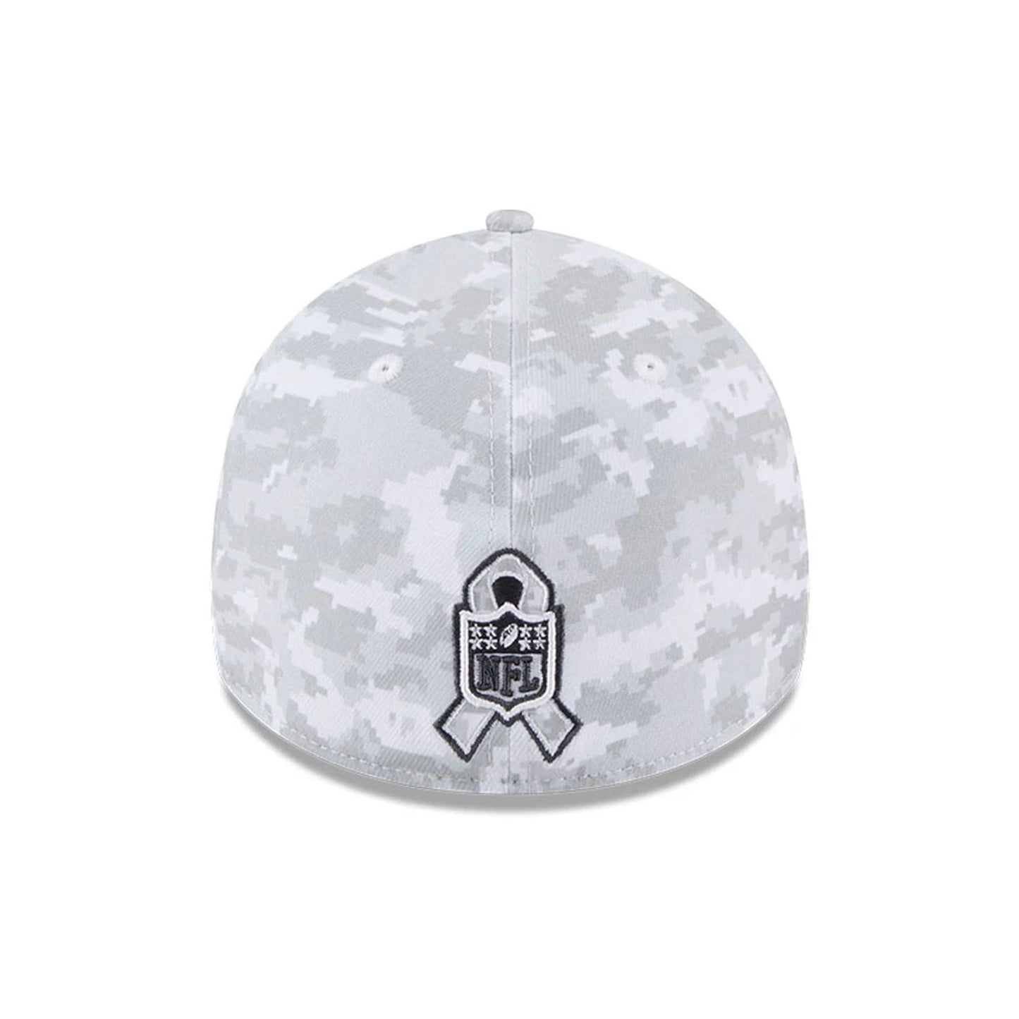 This is a Indianapolis Colts NFL Salute To Service 2025 Grey Camo 39THIRTY Stretch Fit Cap 5