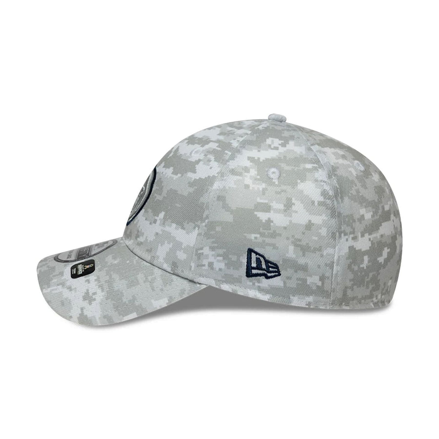 This is a Tennessee Titans NFL Salute To Service 2025 Grey Camo 39THIRTY Stretch Fit Cap 5