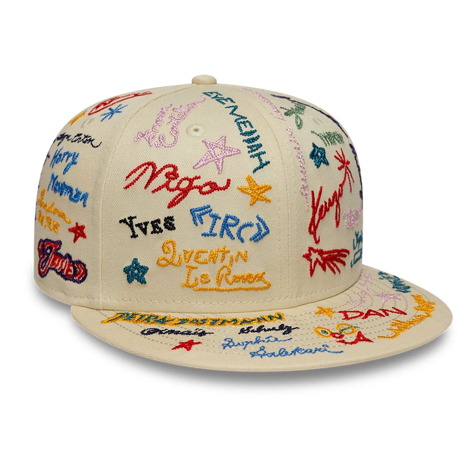 This is a New Era x Kenzo Light Beige 59FIFTY Fitted Cap 3