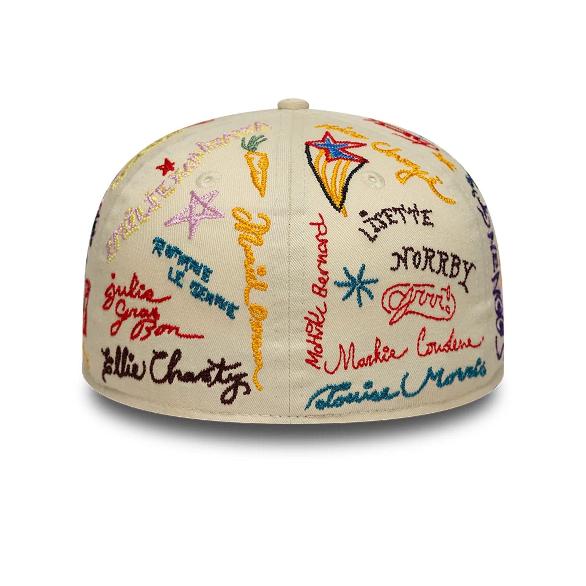 This is a New Era x Kenzo Light Beige 59FIFTY Fitted Cap 4