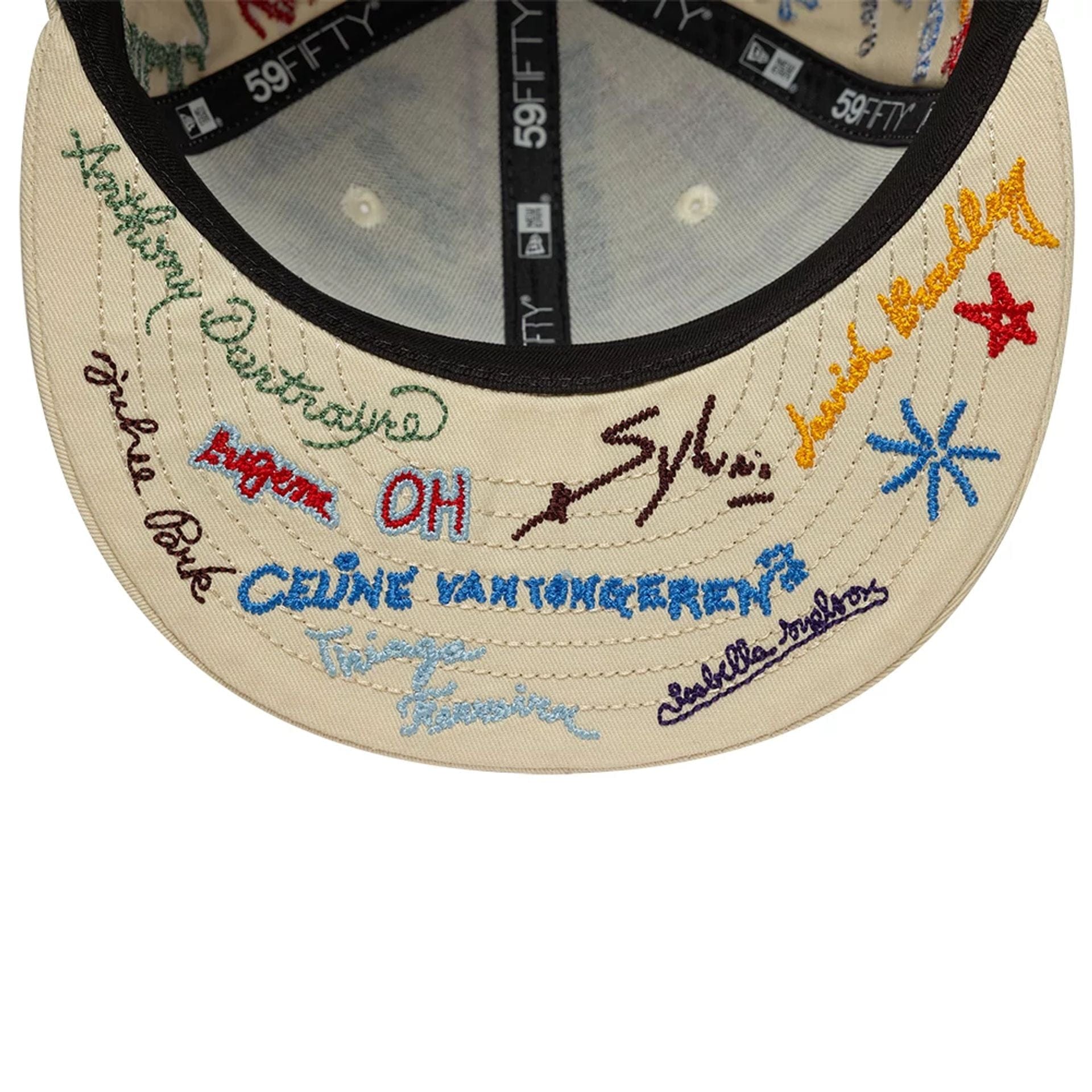 This is a New Era x Kenzo Light Beige 59FIFTY Fitted Cap 7