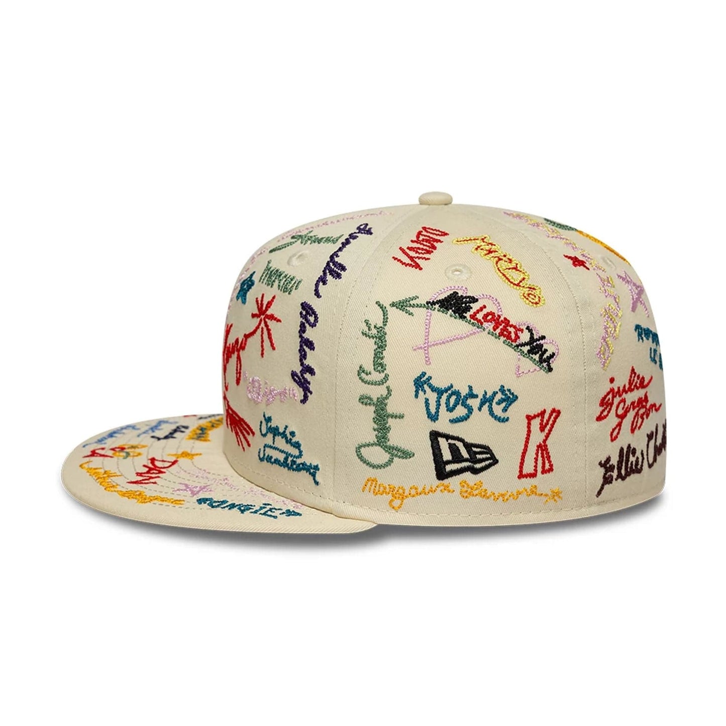 This is a New Era x Kenzo Light Beige 59FIFTY Fitted Cap 5