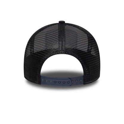 This is a New Era London Navy 9FORTY A-Frame Trucker Adjustable Cap 6