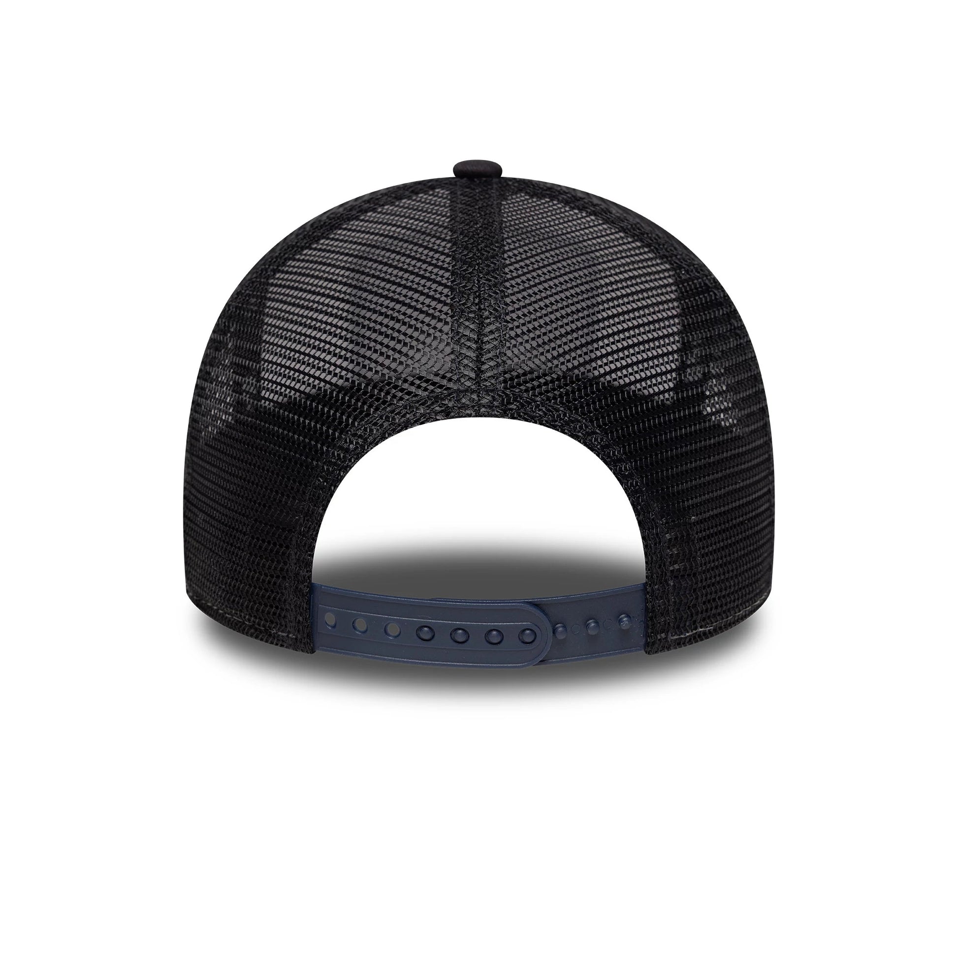 This is a New Era London Navy 9FORTY A-Frame Trucker Adjustable Cap 6