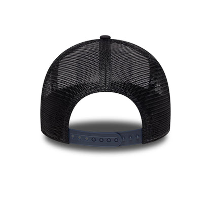 This is a New Era London Navy 9FORTY A-Frame Trucker Adjustable Cap 6