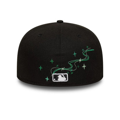 This is a New York Yankees MLB Zodiac Black 59FIFTY Fitted Cap 6