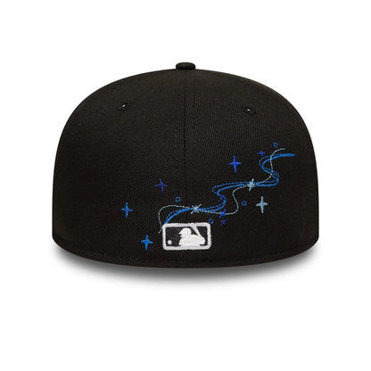This is a LA Dodgers MLB Zodiac Black 59FIFTY Fitted Cap 6