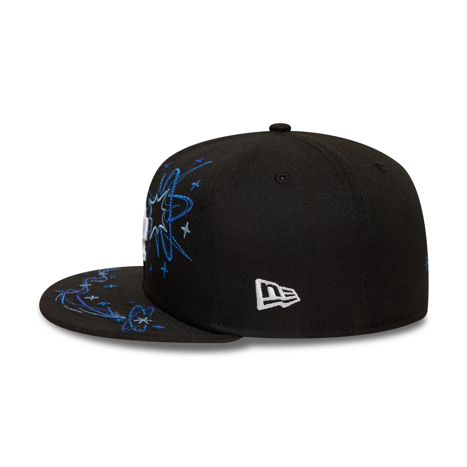 This is a LA Dodgers MLB Zodiac Black 59FIFTY Fitted Cap 4