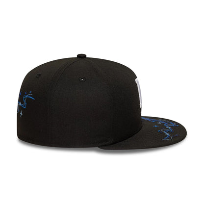 This is a LA Dodgers MLB Zodiac Black 59FIFTY Fitted Cap 5