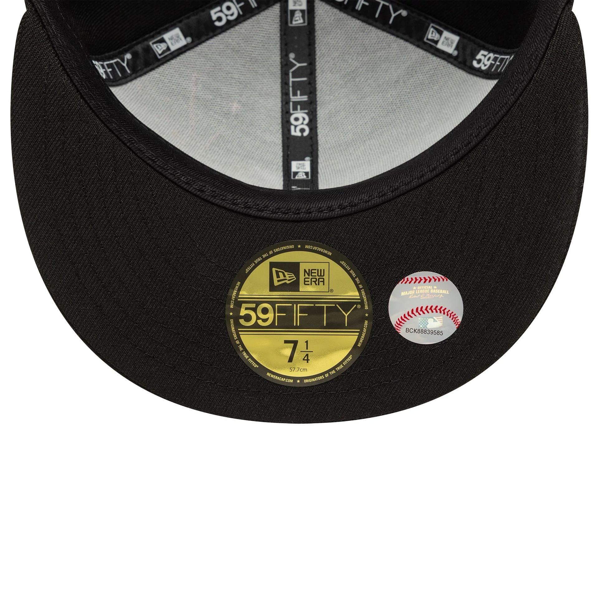 This is a Atlanta Braves MLB Zodiac Black 59FIFTY Fitted Cap 7