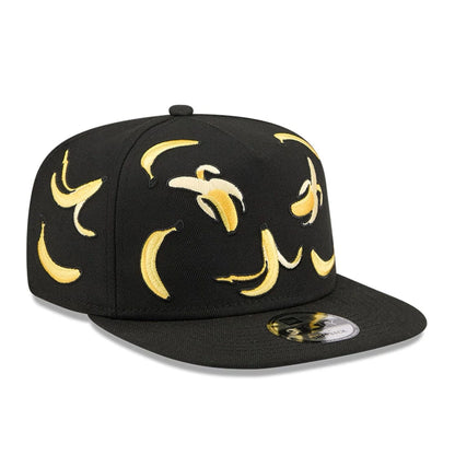 This is a New Era Bananas Black 9FIFTY A-Frame Snapback Adjustable Cap 4