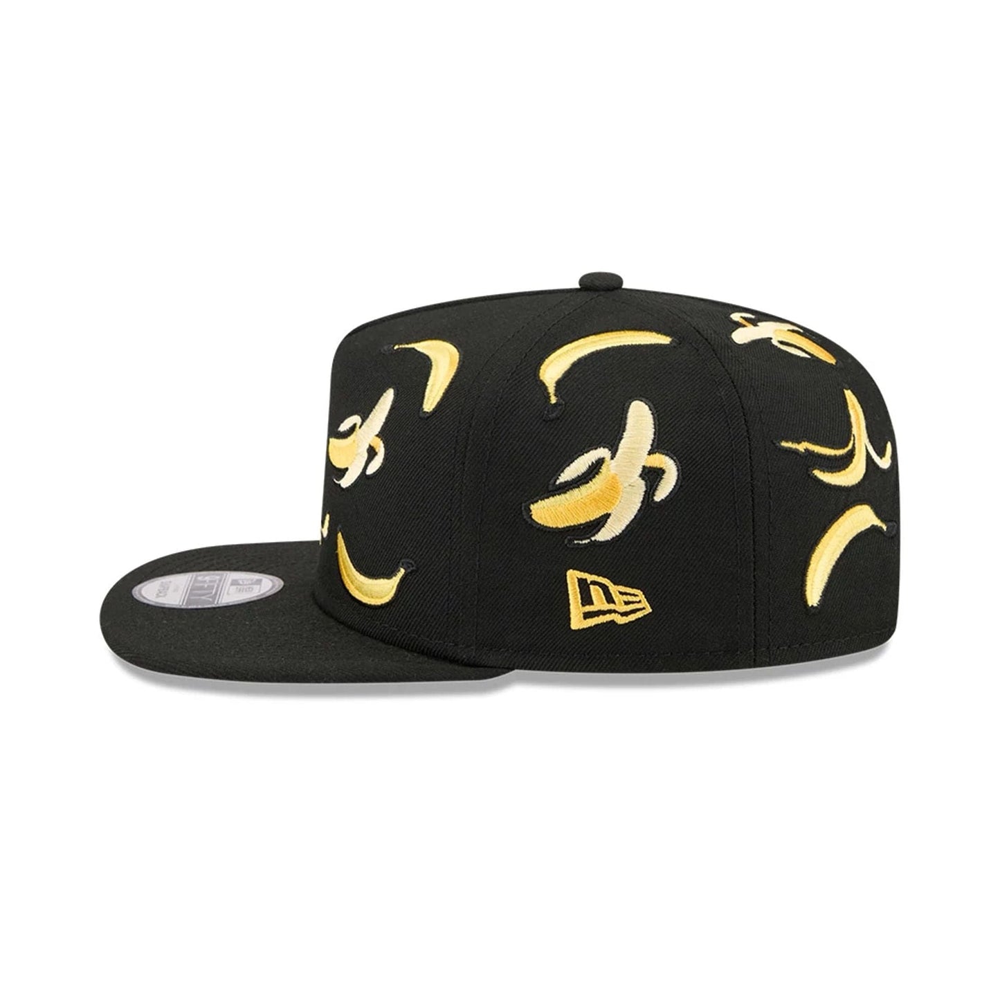 This is a New Era Bananas Black 9FIFTY A-Frame Snapback Adjustable Cap 5