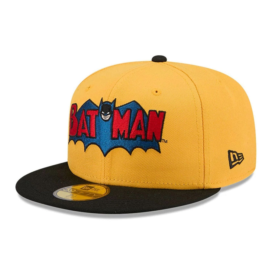 This is a Batman DC Dark Yellow 59FIFTY Fitted Cap 1
