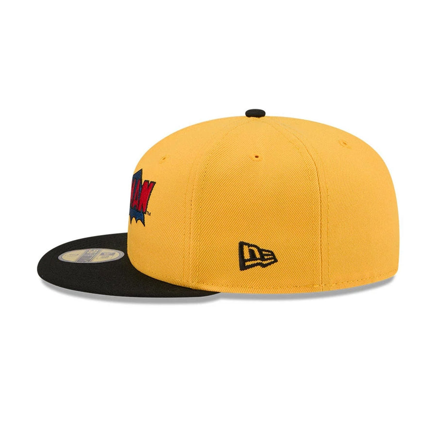 This is a Batman DC Dark Yellow 59FIFTY Fitted Cap 6