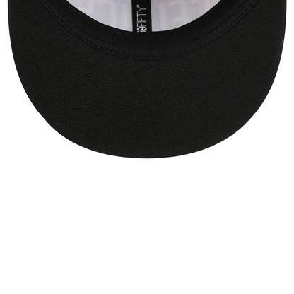 This is a Boston Celtics NBA Grunge Style Plaid Black Retro Crown 59FIFTY Fitted Cap 7