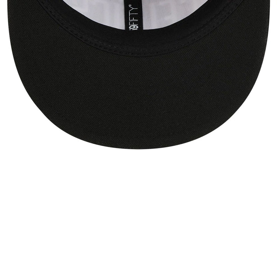 This is a Boston Celtics NBA Grunge Style Plaid Black Retro Crown 59FIFTY Fitted Cap 7