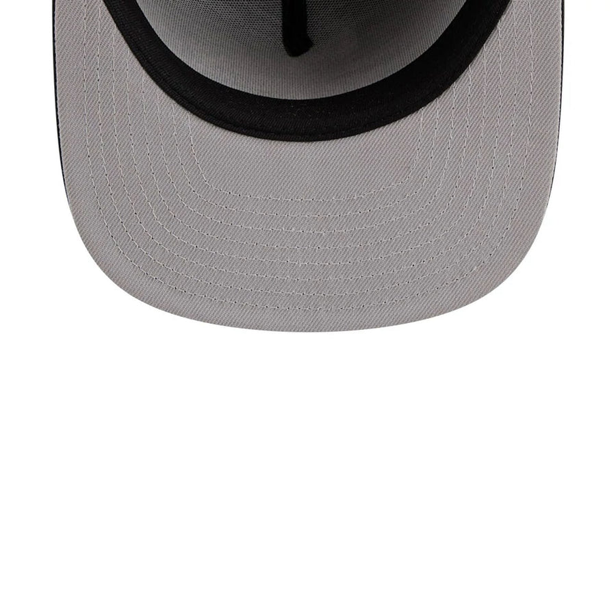 This is a LA Dodgers MLB Grunge Style Plaid Open Brown 9FIFTY A-Frame Snapback Adjustable Cap 3