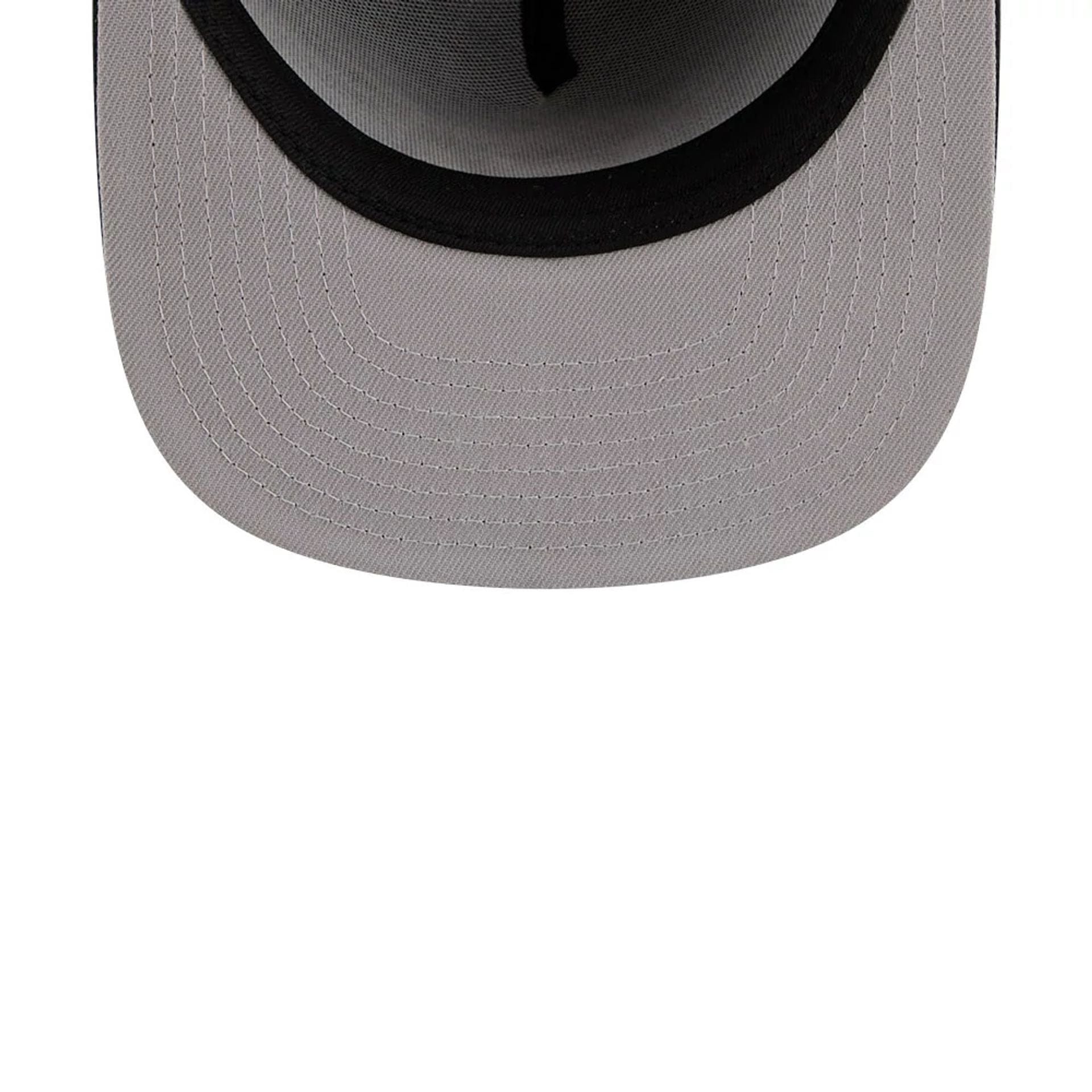 This is a San Diego Padres MLB Grunge Style Plaid Open Brown 9FIFTY A-Frame Snapback Adjustable Cap 3