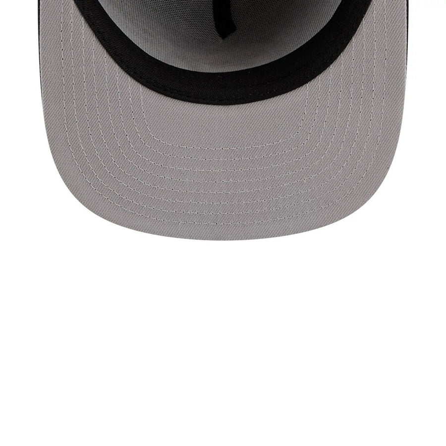 This is a San Diego Padres MLB Grunge Style Plaid Open Brown 9FIFTY A-Frame Snapback Adjustable Cap 3