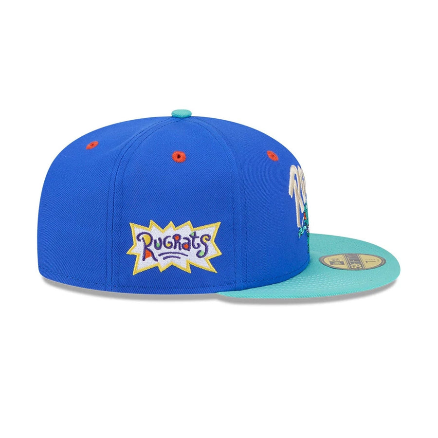 This is a Rugrats Reptar Nickelodeon Bright Blue 59FIFTY Fitted Cap 5