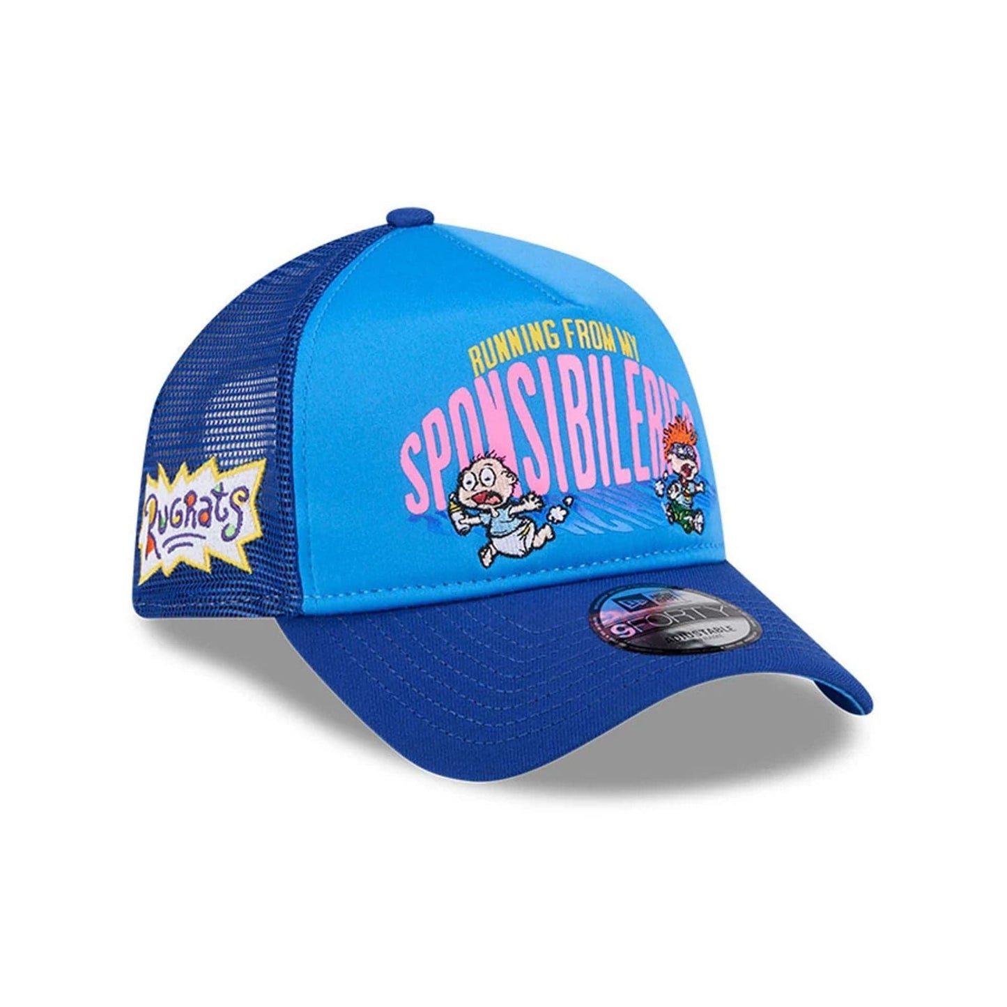 This is a Rugrats Nickelodeon Blue 9FORTY A-Frame Adjustable Cap 1