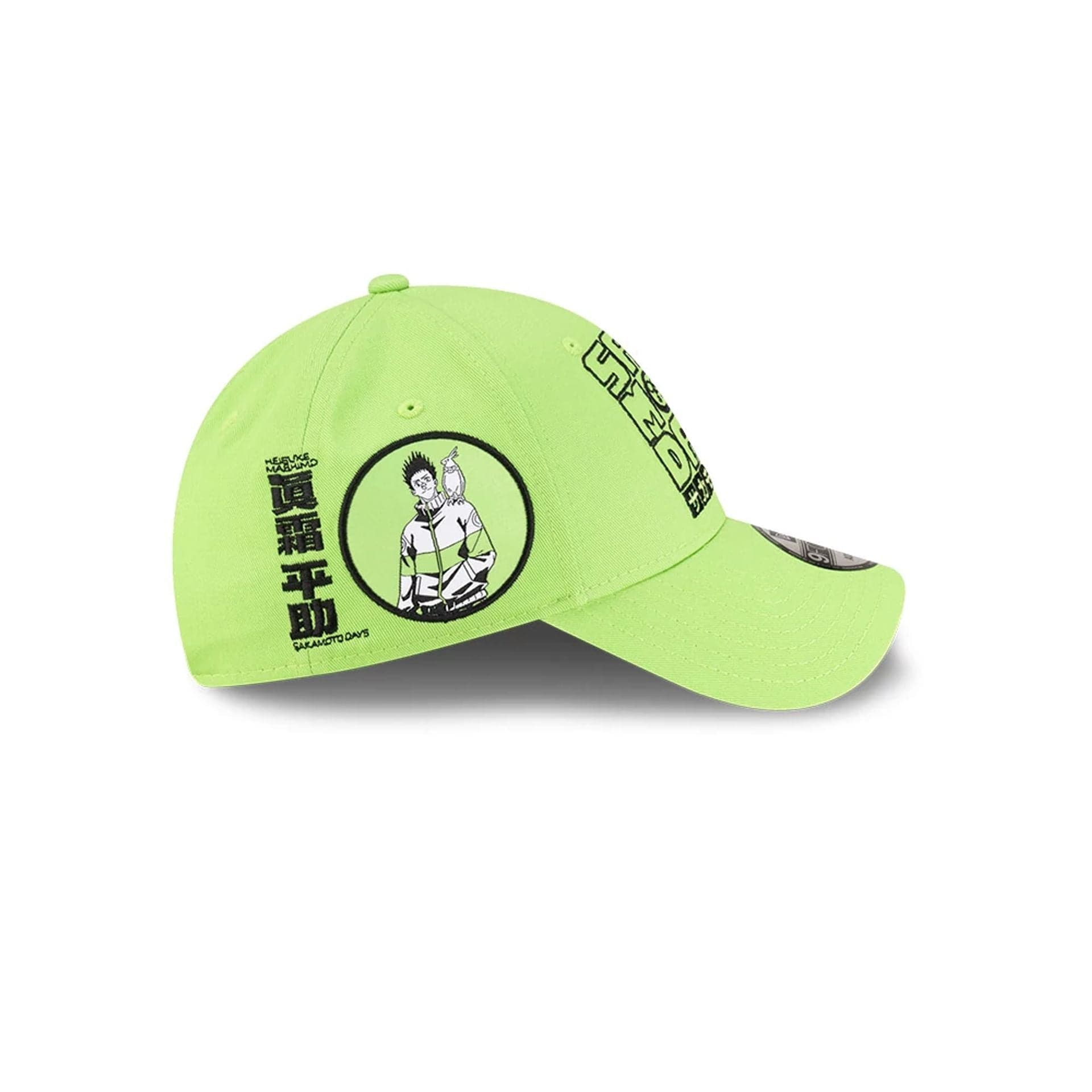 This is a Netflix Sakamoto Days Green 9FORTY Adjustable Cap 4