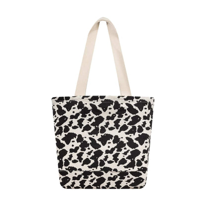 Pictured is this MLB Cow Jacquard New York Yankees Tote Bag in cream. 2