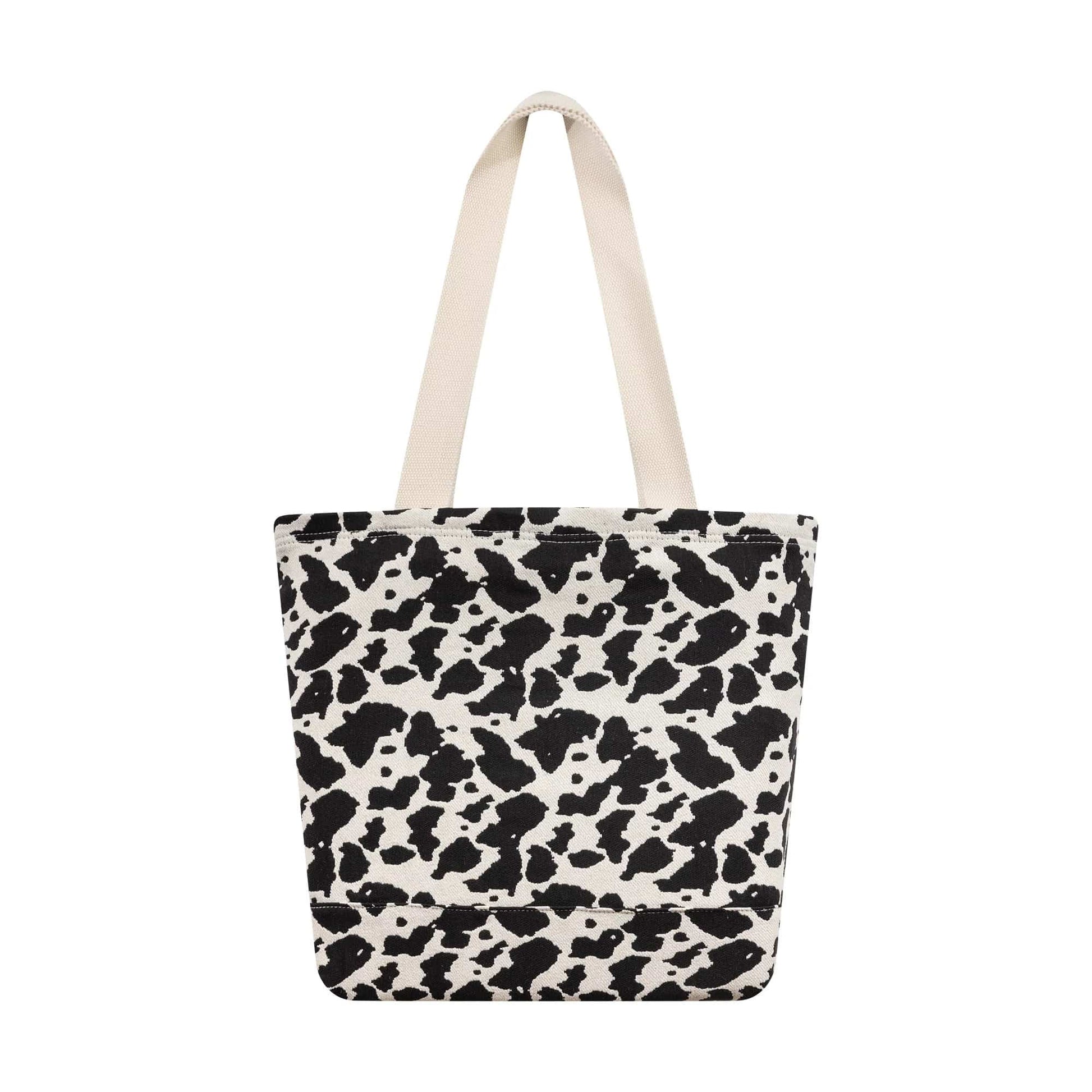 Pictured is this MLB Cow Jacquard New York Yankees Tote Bag in cream. 3