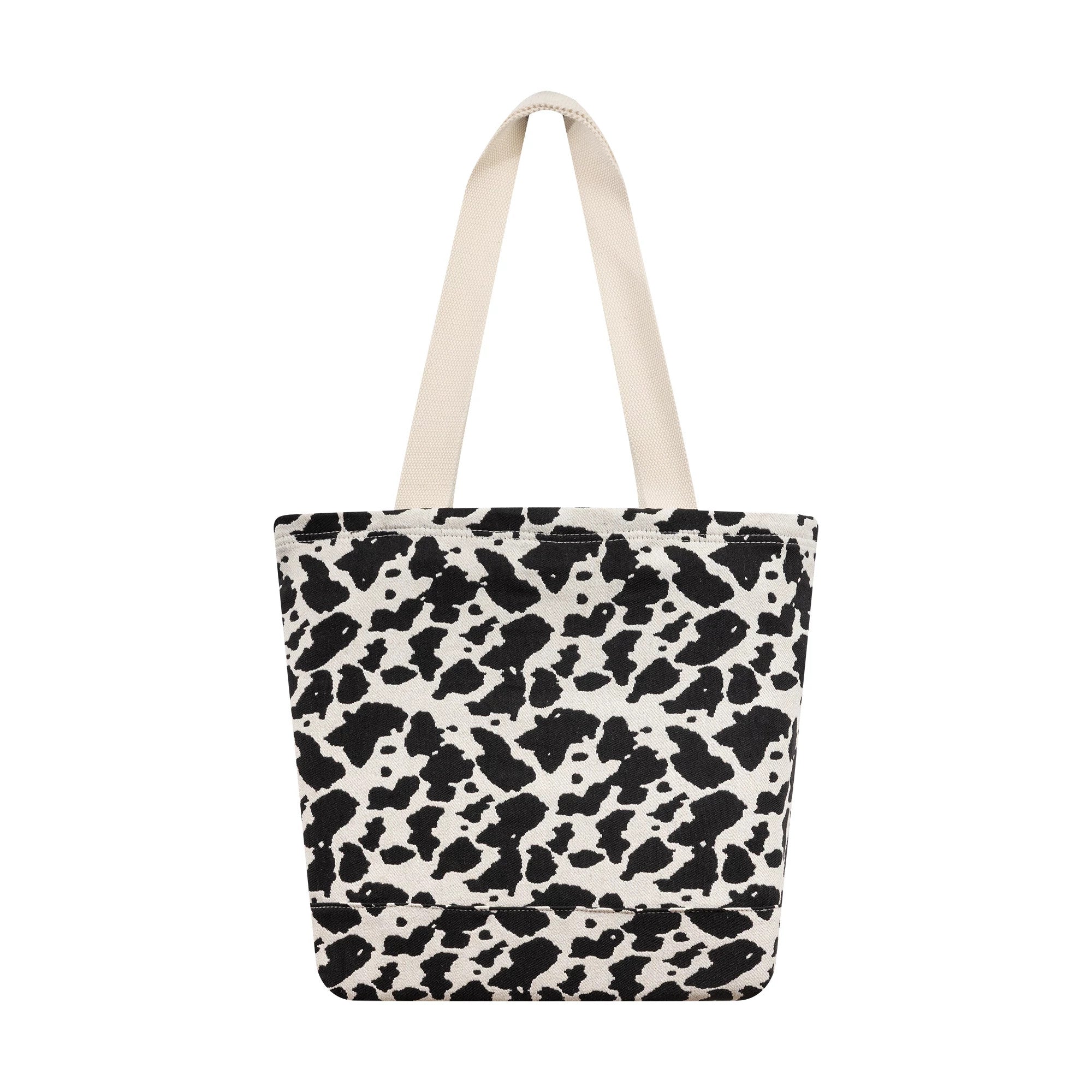 Pictured is this MLB Cow Jacquard New York Yankees Tote Bag in cream. 3